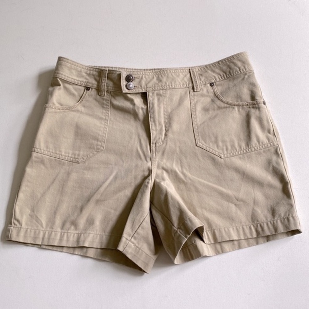 Sonoma Khaki/Tan Women's Casual Cotton Blend Shorts